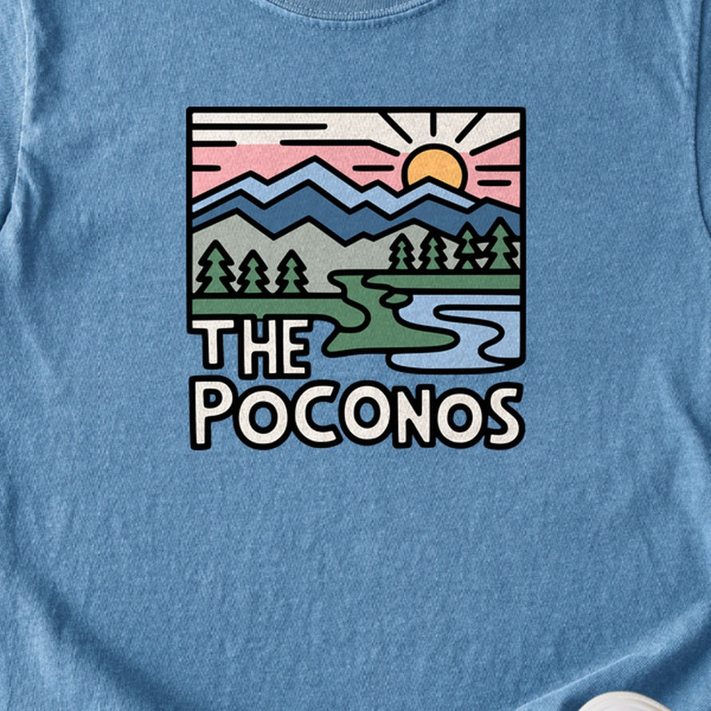 Poconos Mountains Kids Cotton T-Shirt