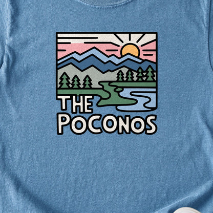 Poconos Mountains Kids Cotton T-Shirt