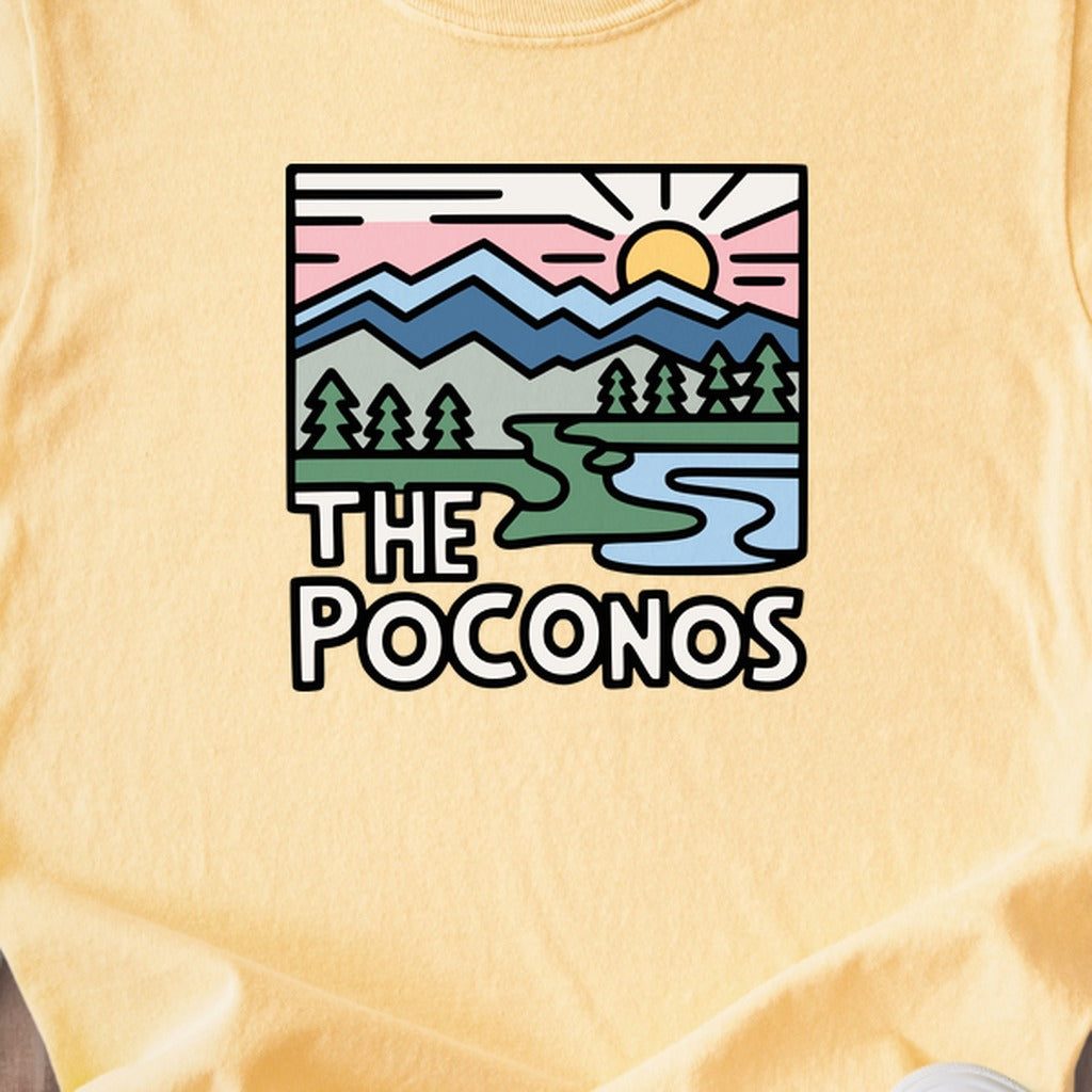 Poconos Mountains Kids Cotton T-Shirt