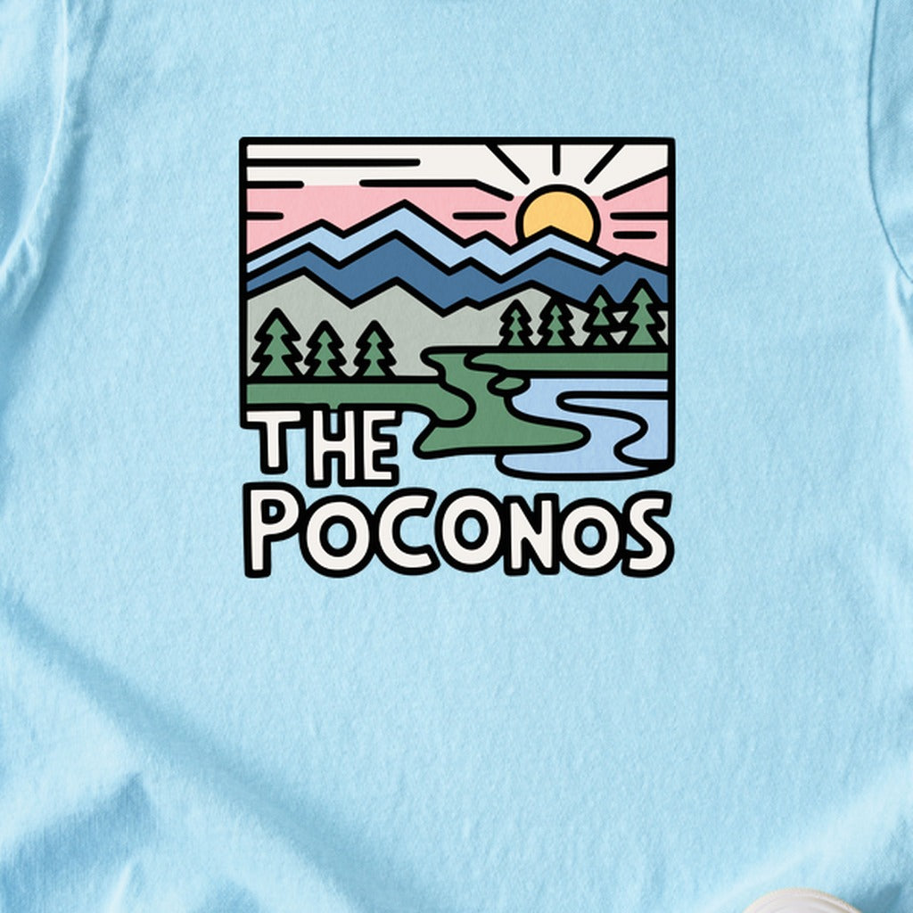 Poconos Mountains Kids Cotton T-Shirt