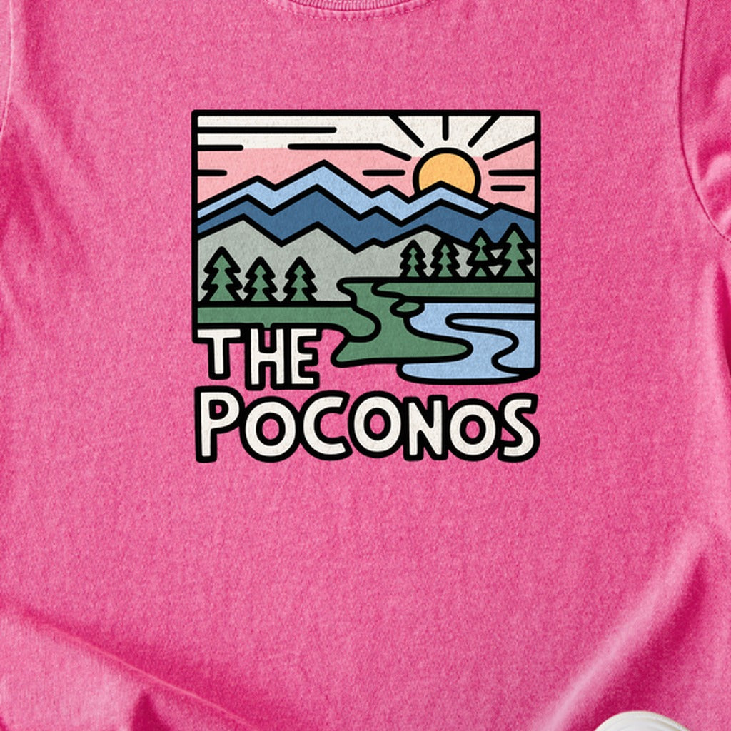 Poconos Mountains Kids Cotton T-Shirt