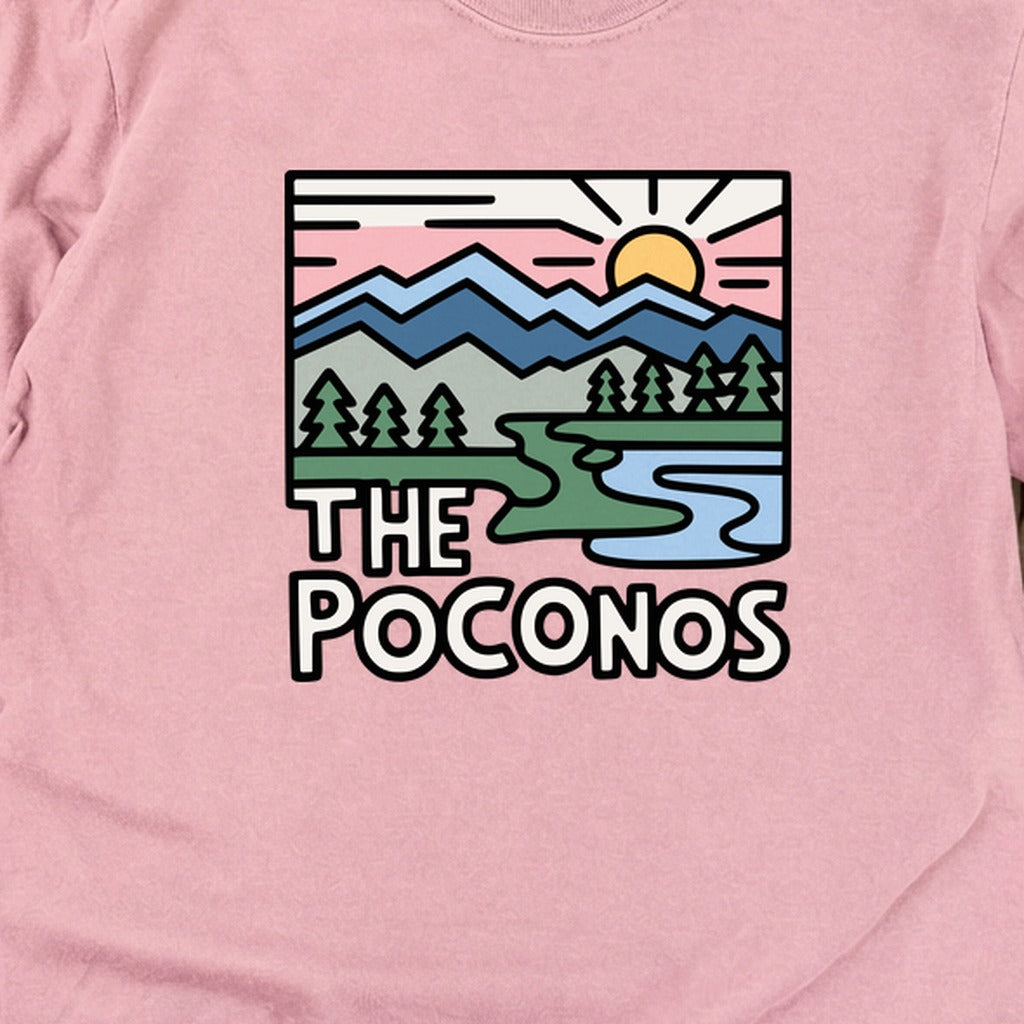 Poconos Mountains Cotton Long Sleeve