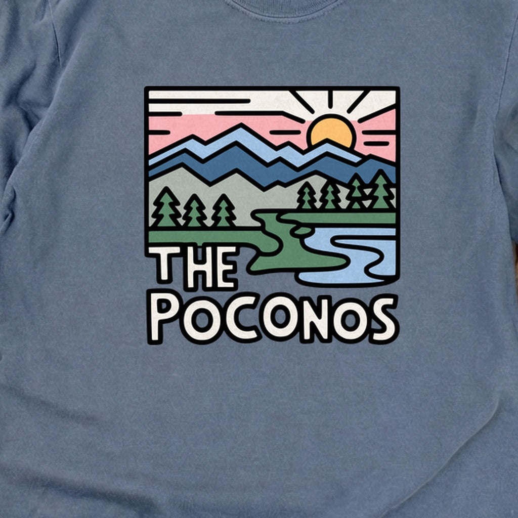 Poconos Mountains Cotton Long Sleeve