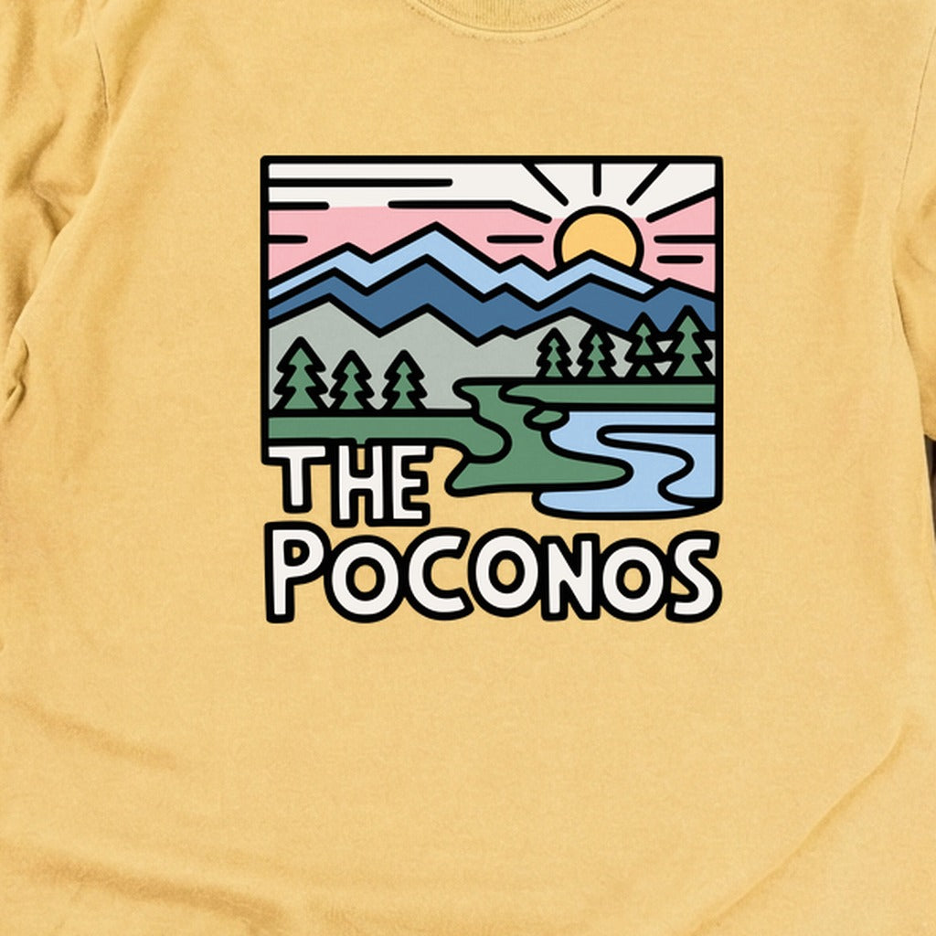 Poconos Mountains Cotton Long Sleeve