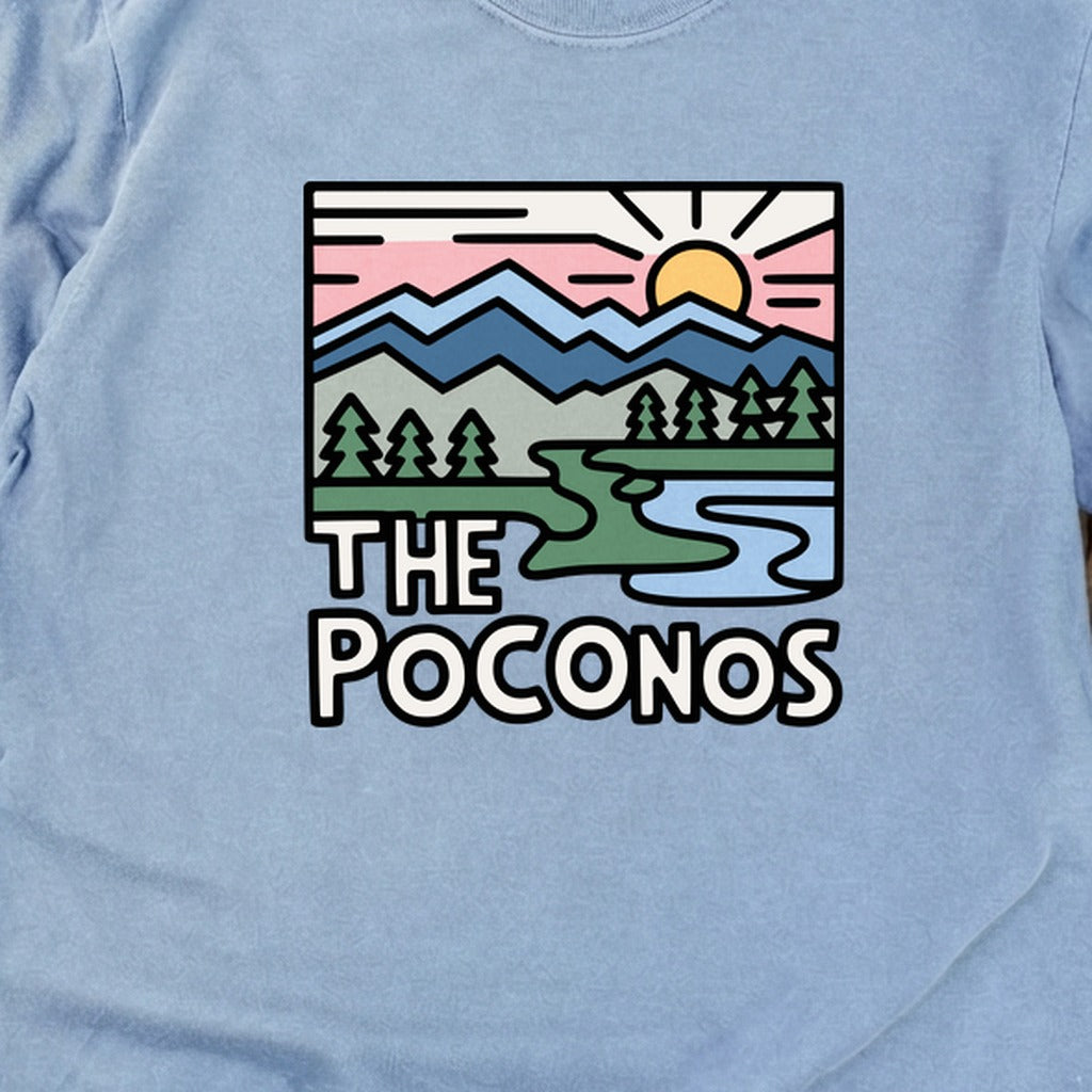 Poconos Mountains Cotton Long Sleeve
