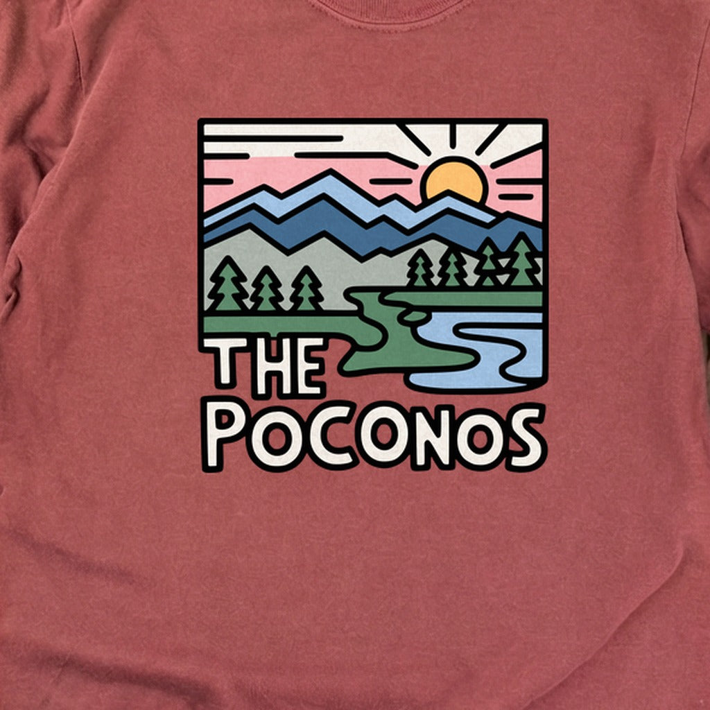 Poconos Mountains Cotton Long Sleeve