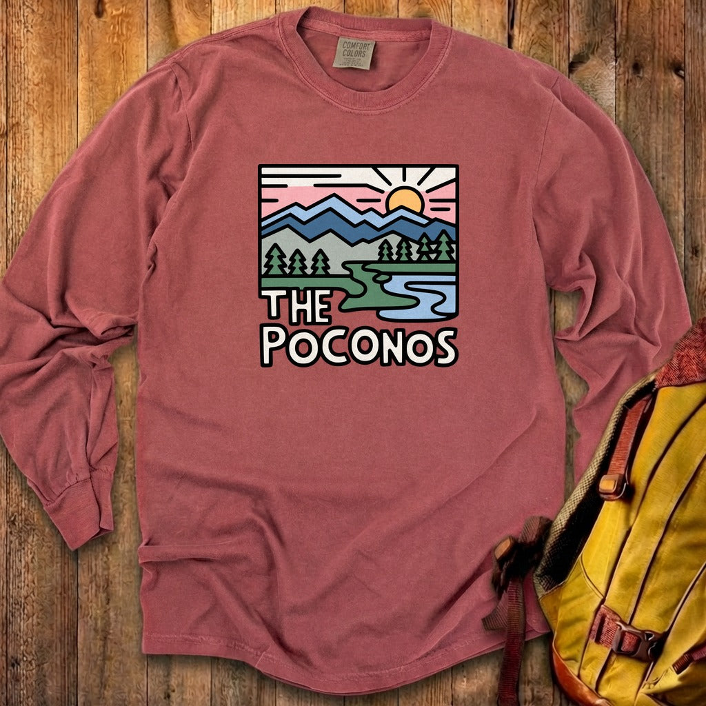 Poconos Mountains Cotton Long Sleeve