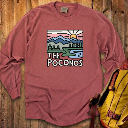 Poconos Mountains Cotton Long Sleeve