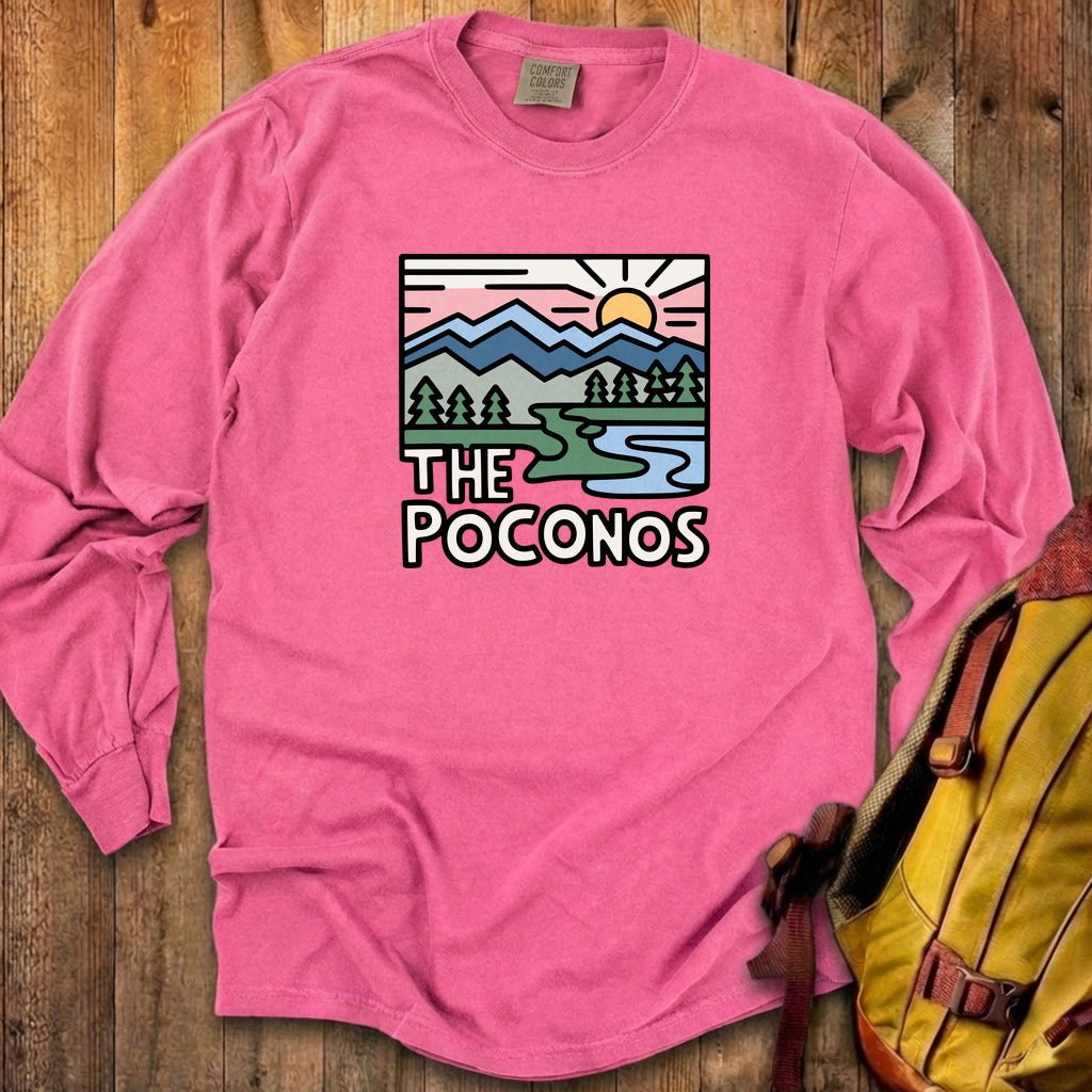 Poconos Mountains Cotton Long Sleeve