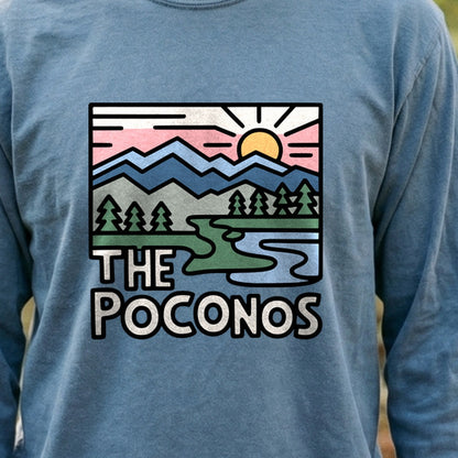 Poconos Mountains Cotton Long Sleeve