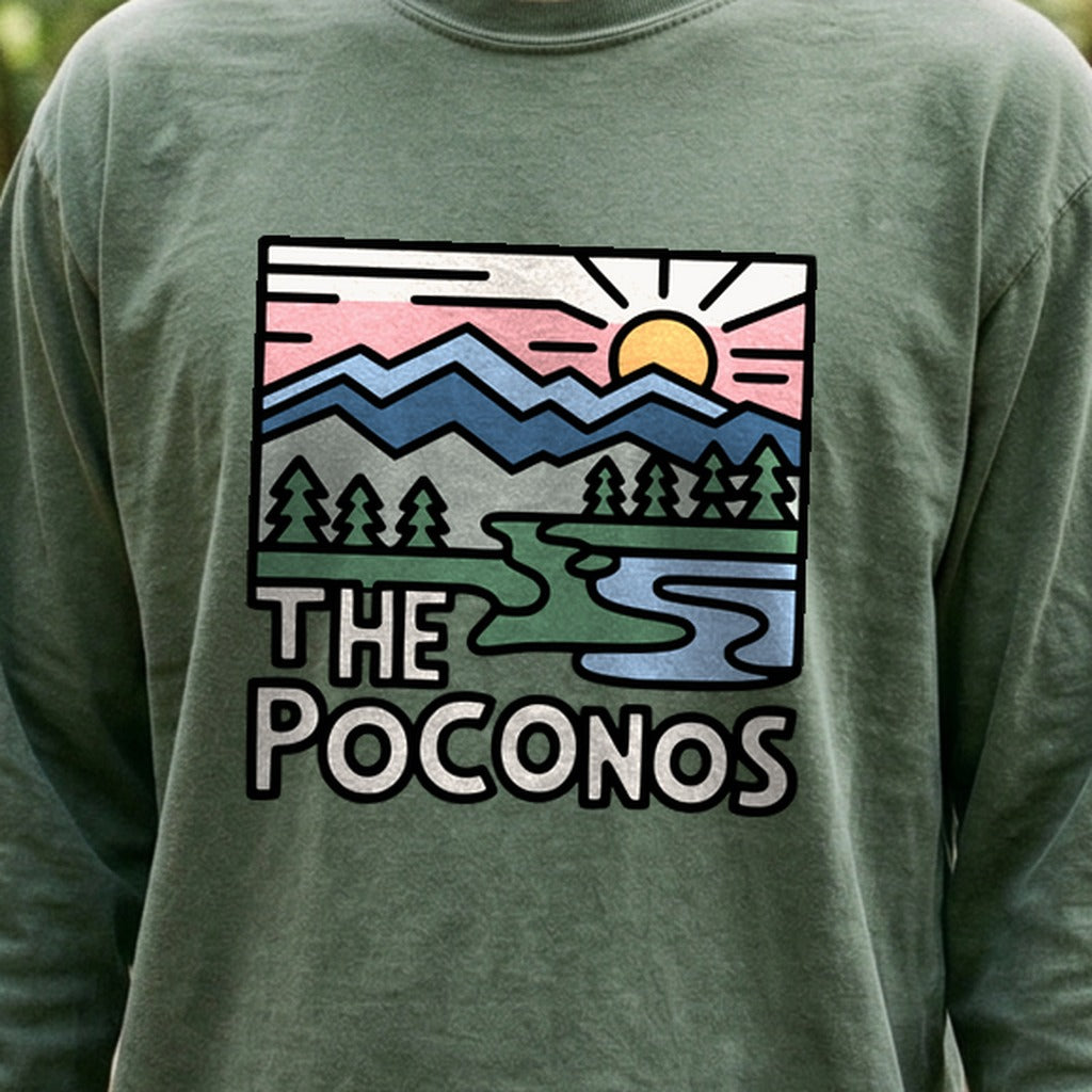 Poconos Mountains Cotton Long Sleeve