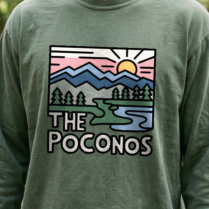 Poconos Mountains Cotton Long Sleeve