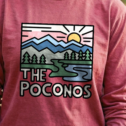 Poconos Mountains Cotton Long Sleeve