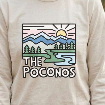 Poconos Mountains Cotton Long Sleeve