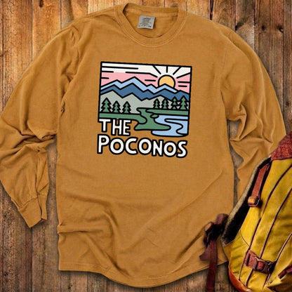 Poconos Mountains Cotton Long Sleeve