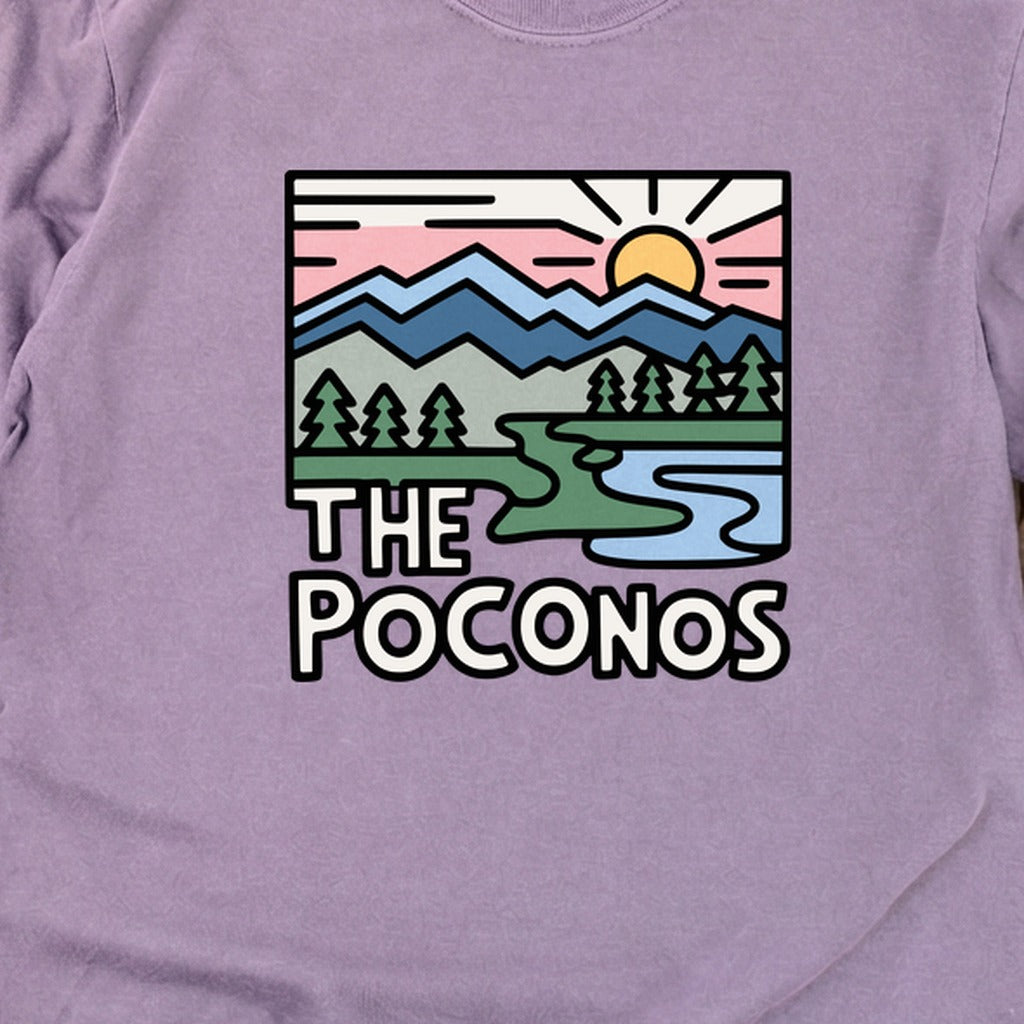 Poconos Mountains Cotton Long Sleeve