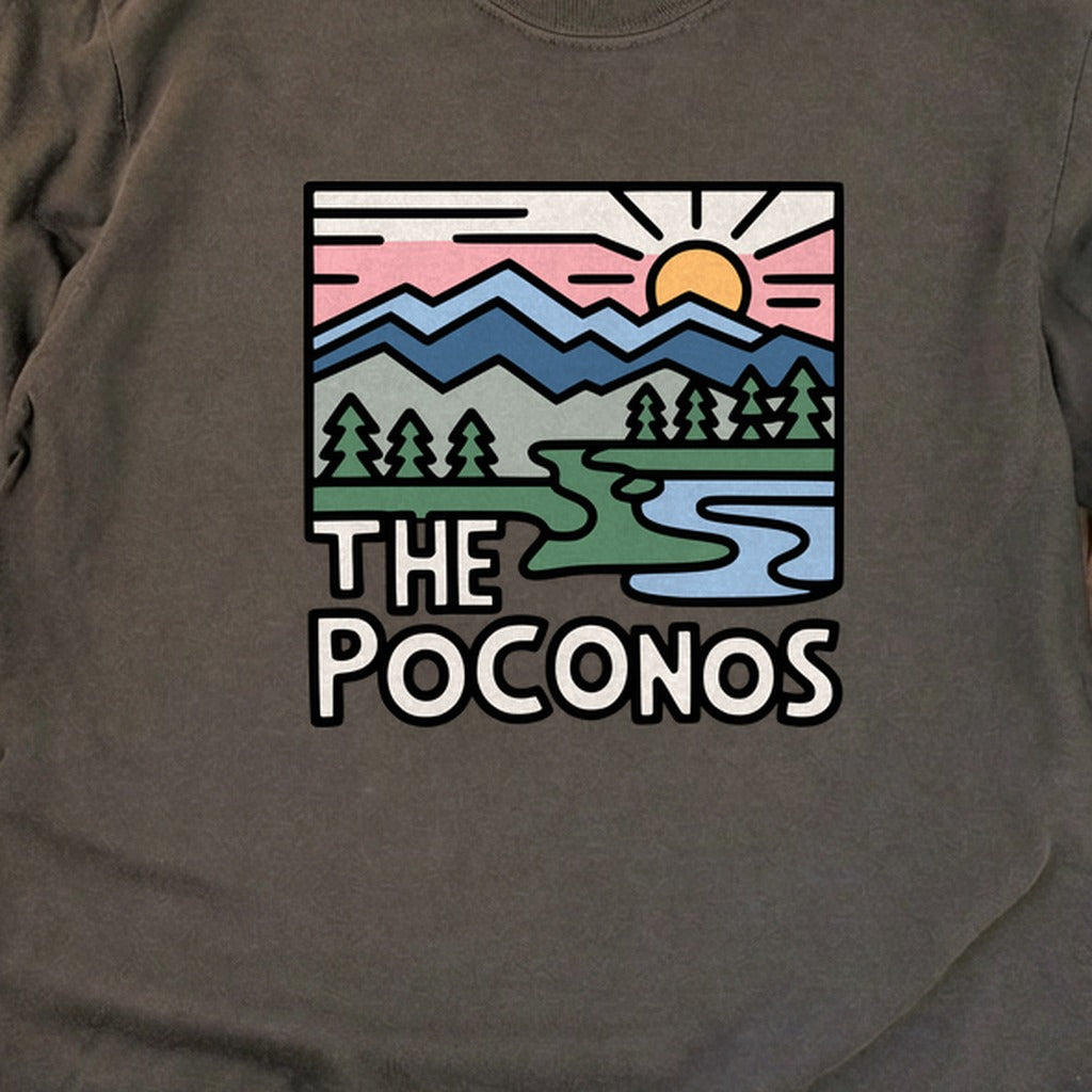 Poconos Mountains Cotton Long Sleeve