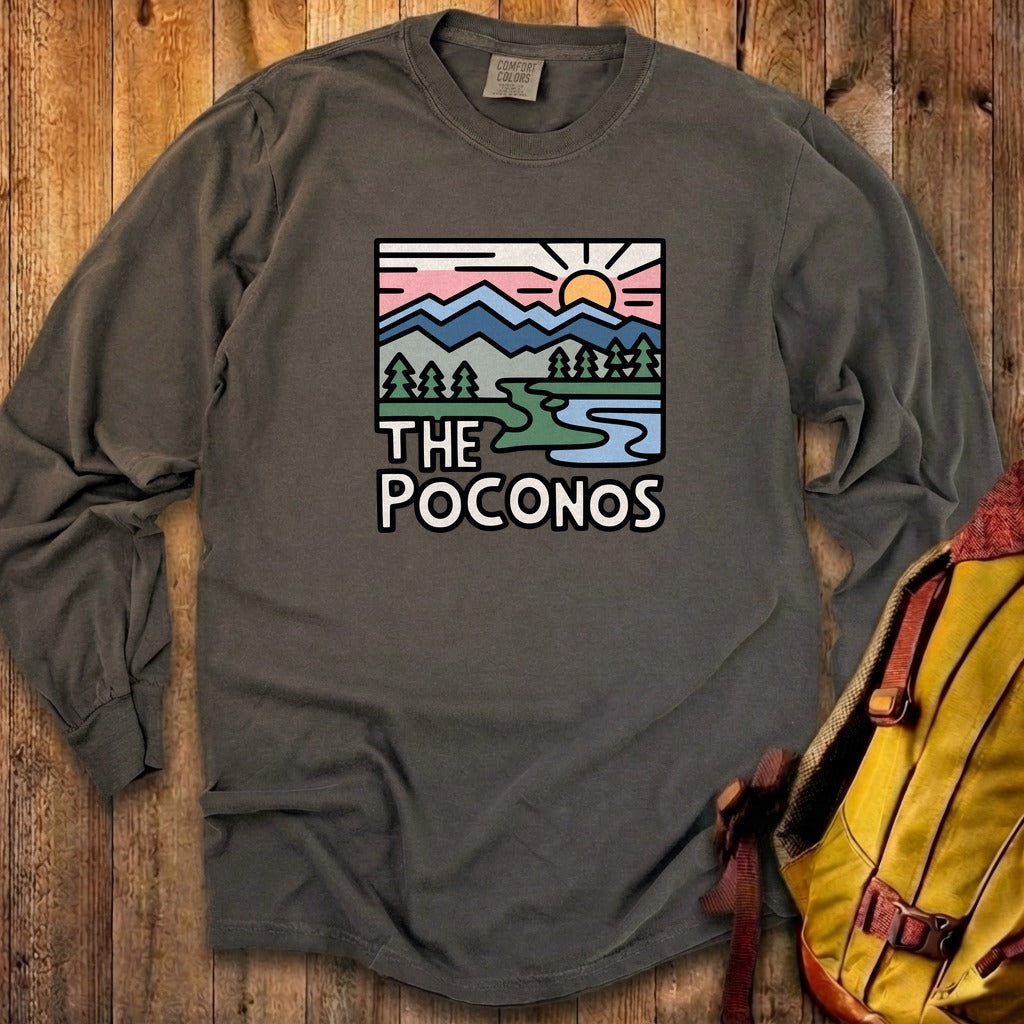Poconos Mountains Cotton Long Sleeve