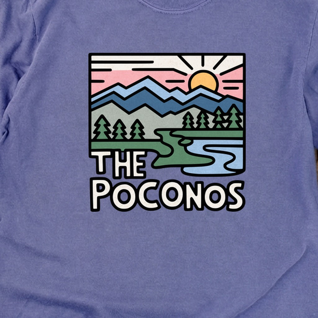 Poconos Mountains Cotton Long Sleeve