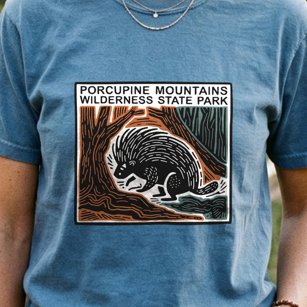 Porcupine Mountains Wilderness State Park Cotton T-Shirt
