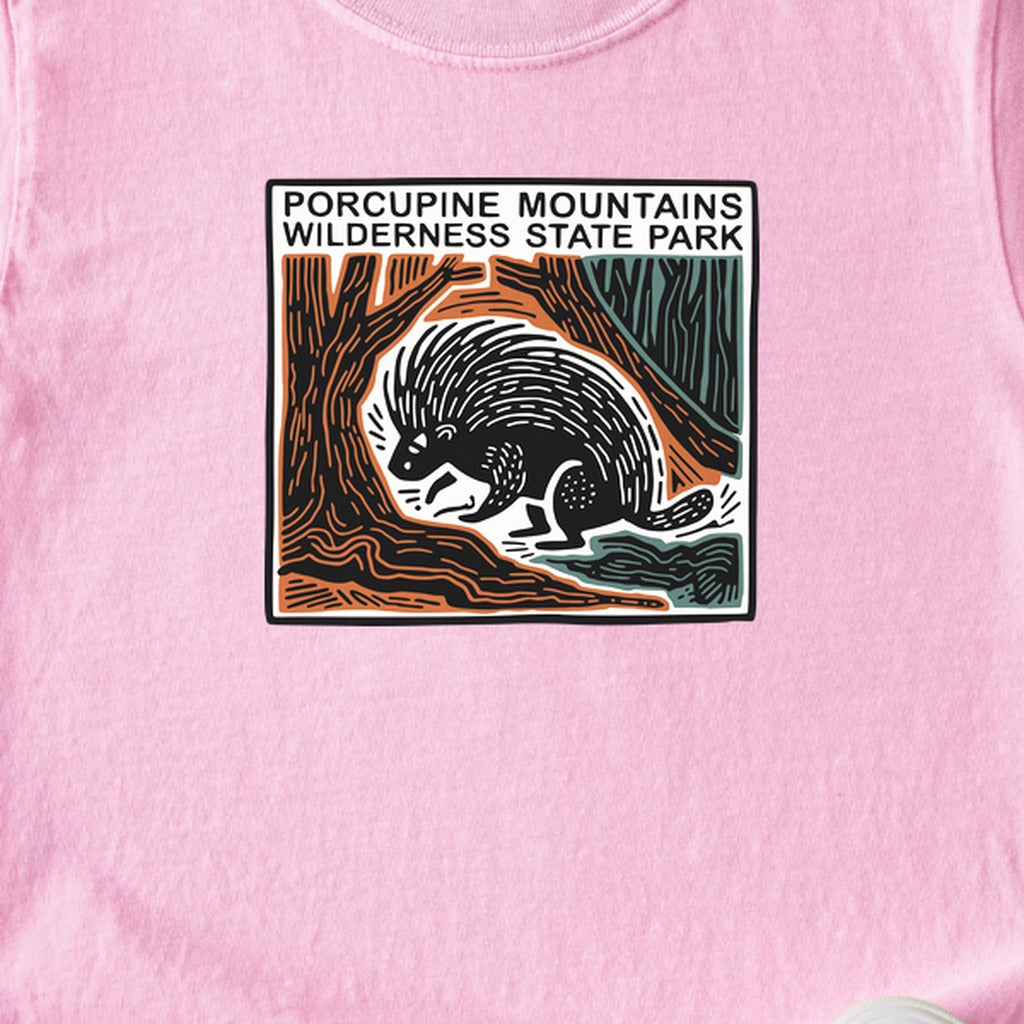 Porcupine Mountains Wilderness State Park Kids Cotton T-Shirt