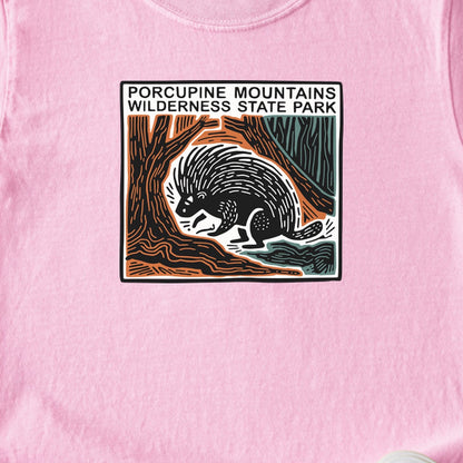 Porcupine Mountains Wilderness State Park Kids Cotton T-Shirt