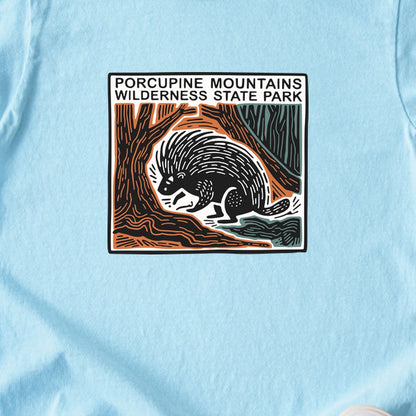 Porcupine Mountains Wilderness State Park Kids Cotton T-Shirt