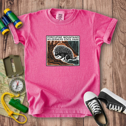 Porcupine Mountains Wilderness State Park Kids Cotton T-Shirt