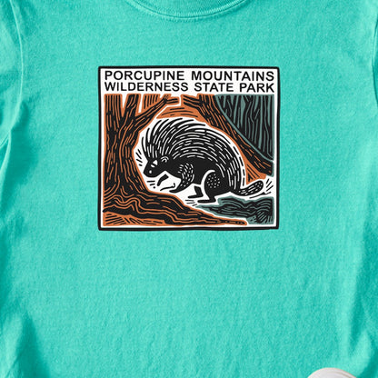 Porcupine Mountains Wilderness State Park Kids Cotton T-Shirt