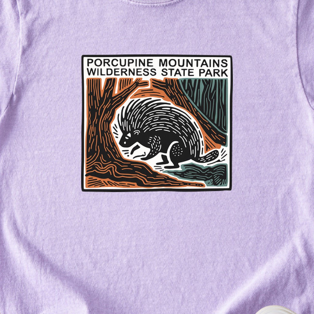 Porcupine Mountains Wilderness State Park Kids Cotton T-Shirt