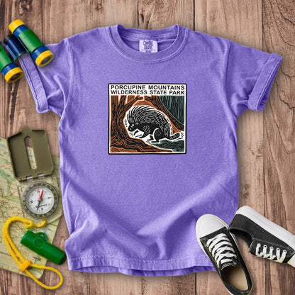 Porcupine Mountains Wilderness State Park Kids Cotton T-Shirt
