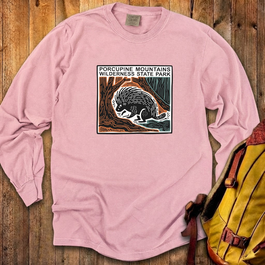Porcupine Mountains Wilderness State Park Cotton Long Sleeve