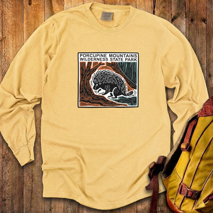 Porcupine Mountains Wilderness State Park Cotton Long Sleeve