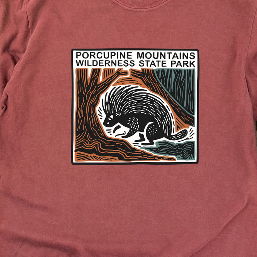 Porcupine Mountains Wilderness State Park Cotton Long Sleeve