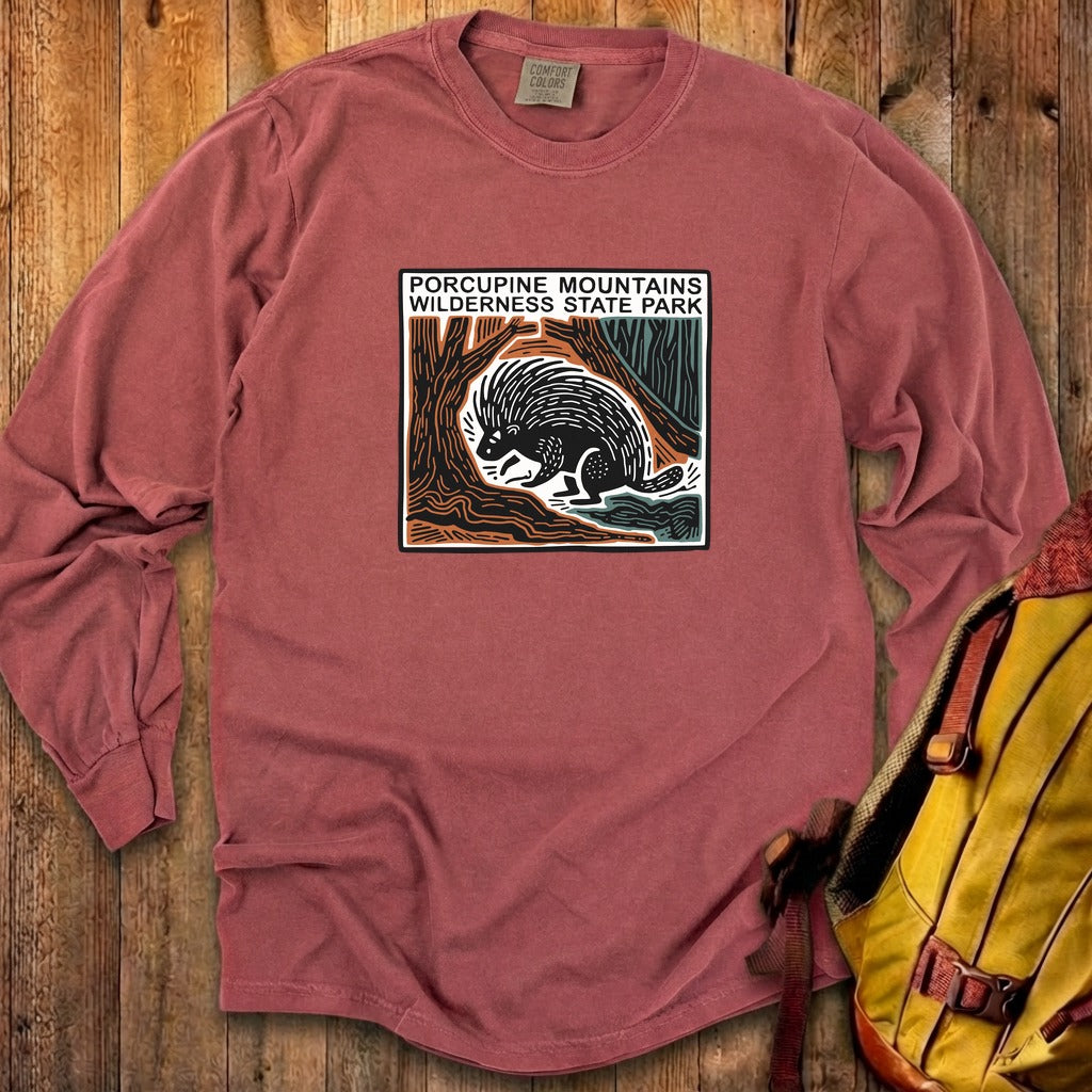 Porcupine Mountains Wilderness State Park Cotton Long Sleeve