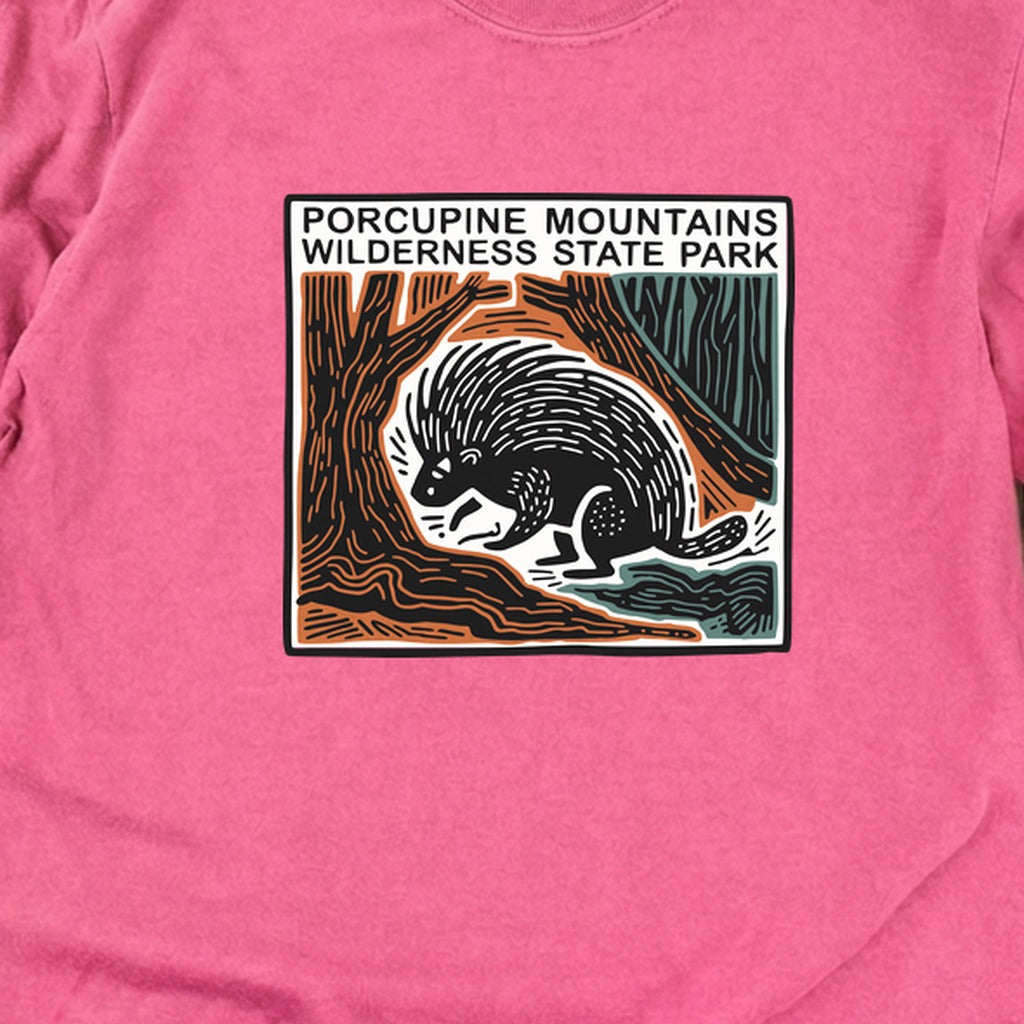 Porcupine Mountains Wilderness State Park Cotton Long Sleeve
