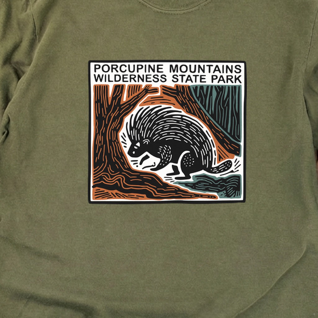 Porcupine Mountains Wilderness State Park Cotton Long Sleeve
