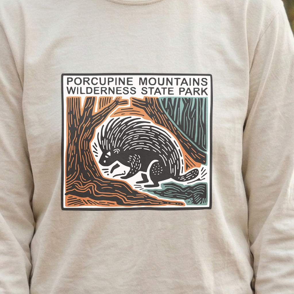 Porcupine Mountains Wilderness State Park Cotton Long Sleeve