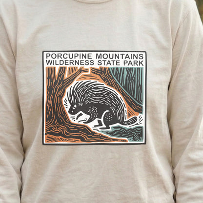 Porcupine Mountains Wilderness State Park Cotton Long Sleeve