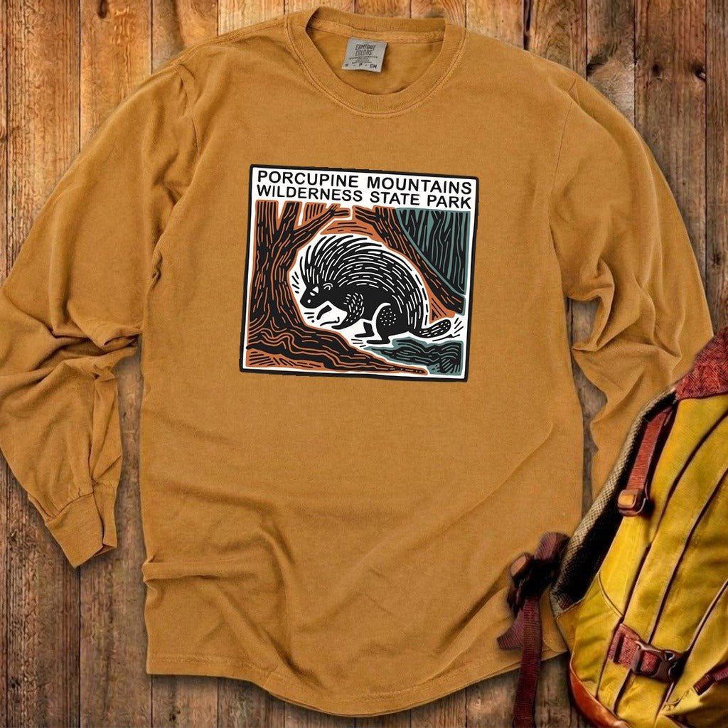Porcupine Mountains Wilderness State Park Cotton Long Sleeve