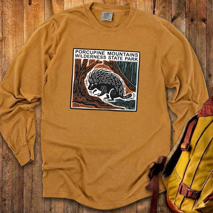 Porcupine Mountains Wilderness State Park Cotton Long Sleeve