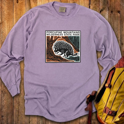 Porcupine Mountains Wilderness State Park Cotton Long Sleeve