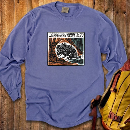 Porcupine Mountains Wilderness State Park Cotton Long Sleeve