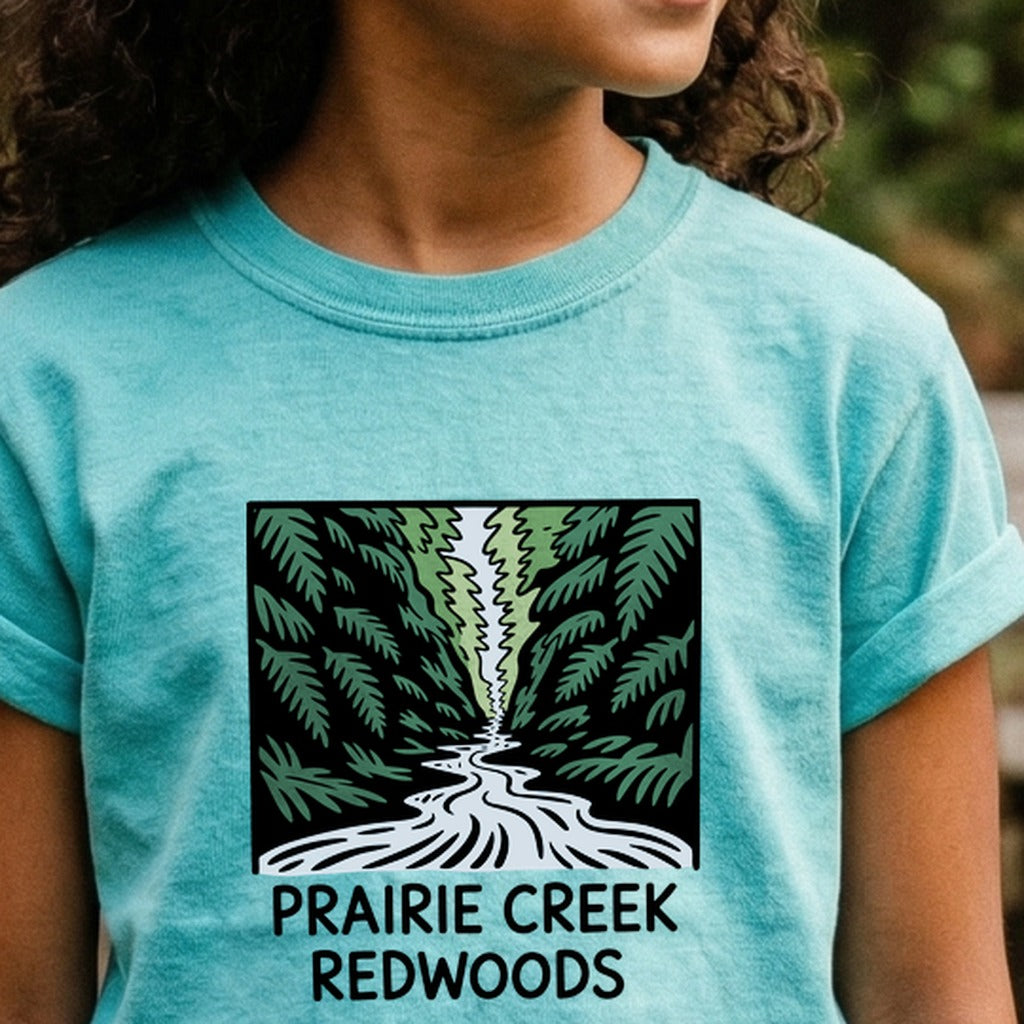 Prairie Creek Redwoods State Park Kids Cotton T-Shirt