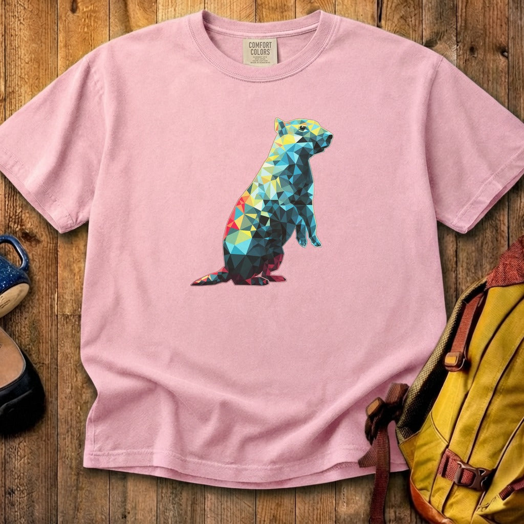 Prairie Dog Mosaic Cotton T-Shirt