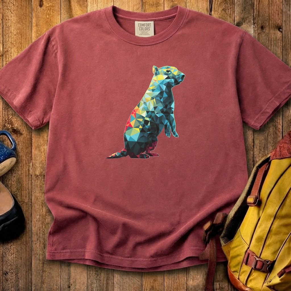 Prairie Dog Mosaic Cotton T-Shirt