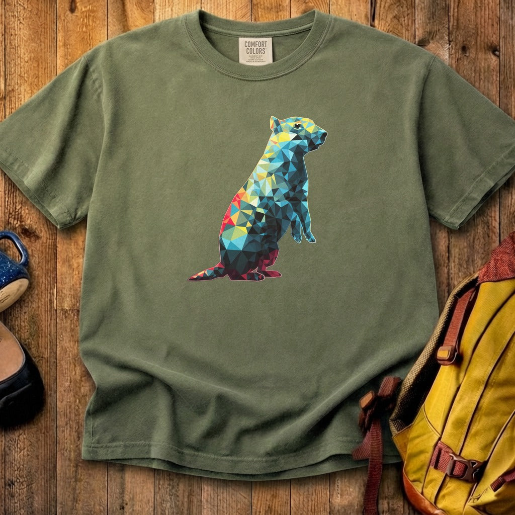 Prairie Dog Mosaic Cotton T-Shirt