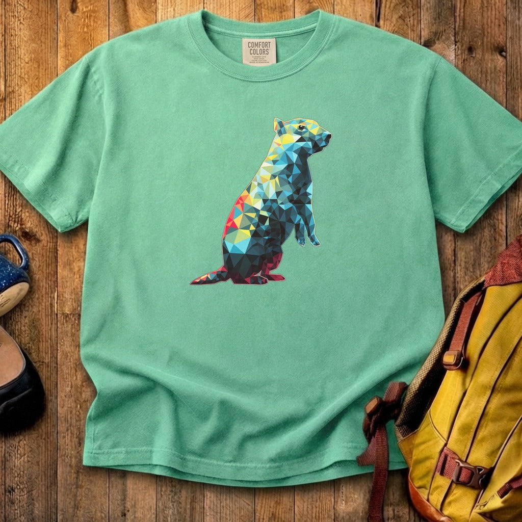 Prairie Dog Mosaic Cotton T-Shirt