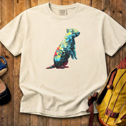 Prairie Dog Mosaic Cotton T-Shirt