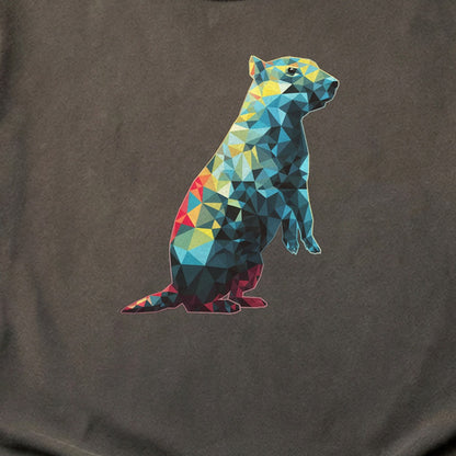 Prairie Dog Mosaic Cotton T-Shirt